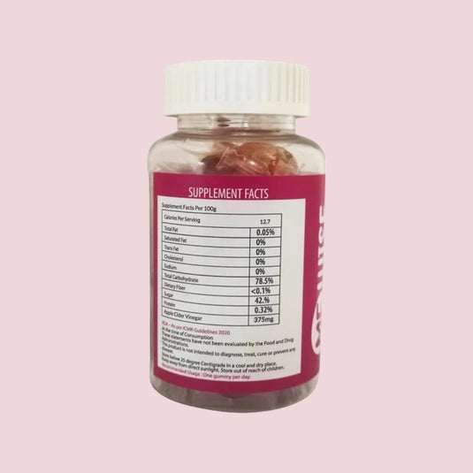 Me Wise Apple Cider Vinegar Gummies (Ginger-lemon)