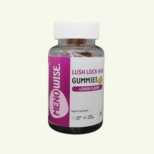 Meno Wise Lush Lock Hair Gummies (Lemon)
