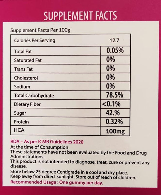 Me Wise Garcinia Gummies (Tamarind)