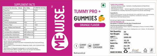 MeWise Tummy Pro + Gummies (Orange)