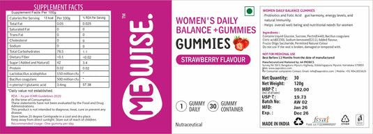 Meno Wise Women's Daily Balance + Gummies Adult (Strawberry)