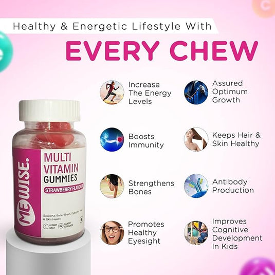 Me Wise Multivitamin Gummies (Strawberry)