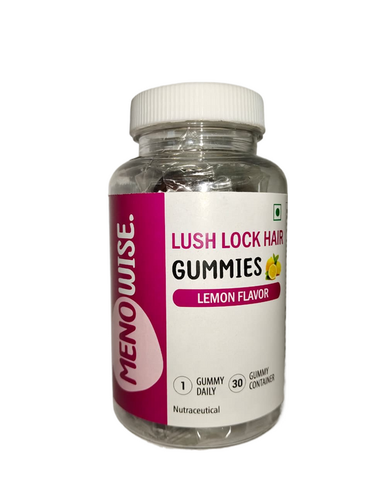 Meno Wise Lush Lock Hair Gummies (Lemon)